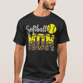 Cute Softball Mama Mother's Day Softball Mum T-Shirt