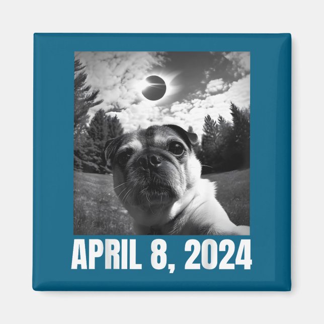 Cute Solar Eclipse Totality April 8 Magnet (Front)
