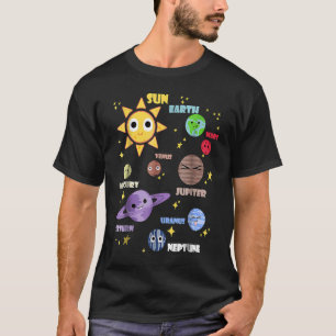Cute Solar System Kids Toddlers Astronomy T-Shirt
