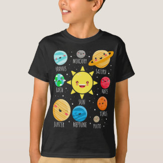 Cute Solar System Planets, Funny Galaxy Tee for Sp