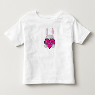 Cute Some Bunny Loves Me Heart Toddler T-Shirt