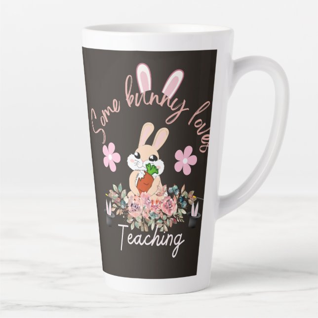Cute some bunny loves teaching mug (Right)