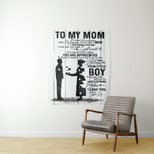 Cute Son To My Mum Gift Lovely Family Gift Tapestry