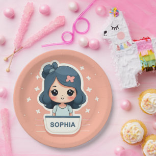 Cute Sophia paper plate