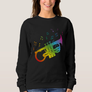 Cute Soprano Cornet player gay musicians LGBTQ+ ga Sweatshirt