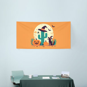 Cute, southwestern Halloween desert/cactus Banner