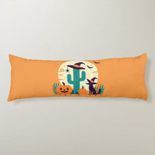 Cute, southwestern Halloween desert/cactus Body Cushion