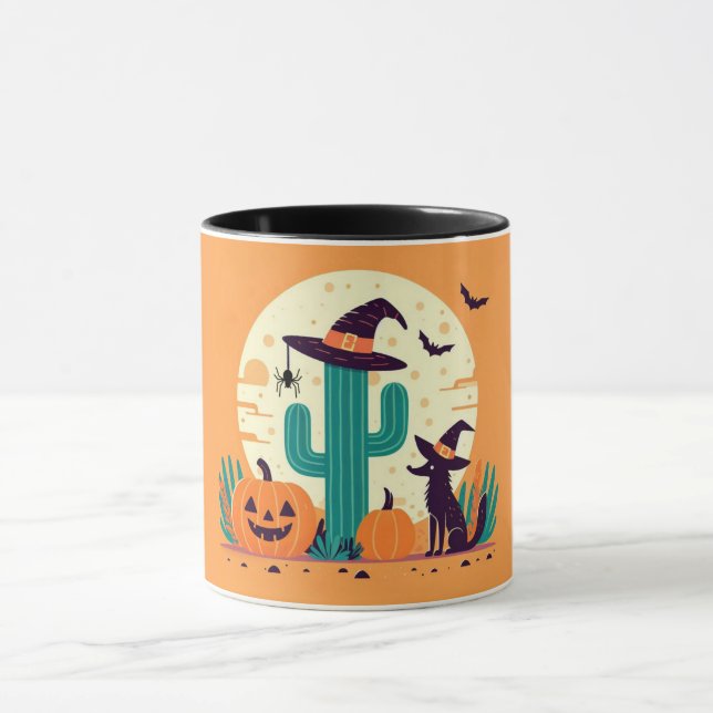 Cute, southwestern Halloween desert/cactus Mug (Center)