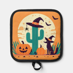 Cute, southwestern Halloween desert/cactus Pot Holder