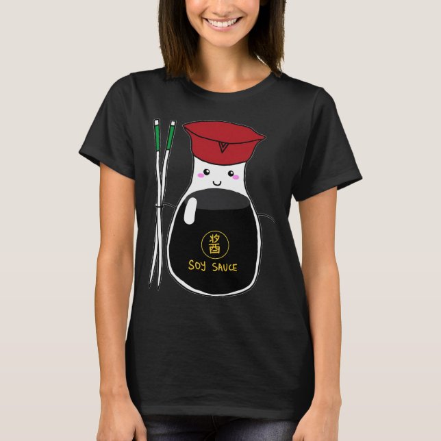 Cute Soy Sauce Bottle T-Shirt (Front)