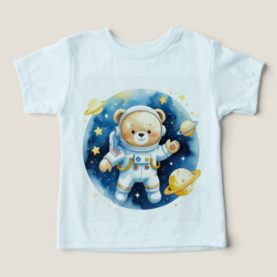 Cute Space Astronaut Bear Toddler T-Shirt