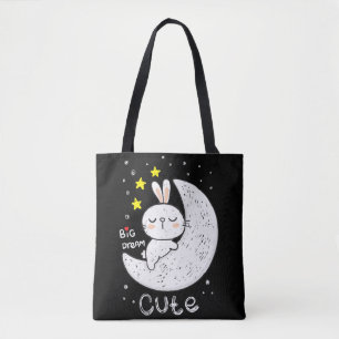 Cute Space Bunny Tote Bag