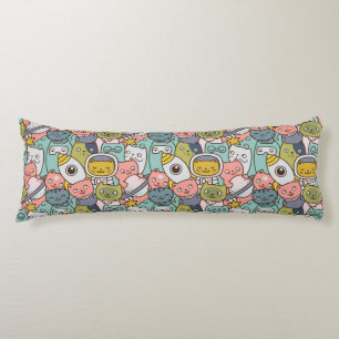 Cute Space Cats Body Pillow