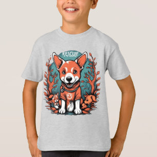 Cute space dog astronaut puppy T-Shirt