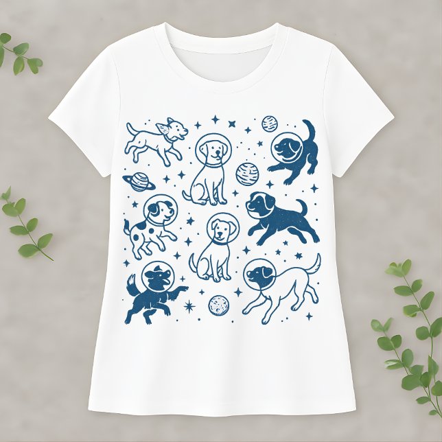 Cute Space Dog Funny Astronaut Galaxy Lover Gift T-Shirt (Creator Uploaded)