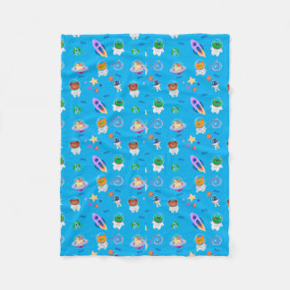Cute Space Fleece Blanket