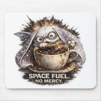 Cute Space Fuel Bunny Coffee Halloween Magic Mouse Pad