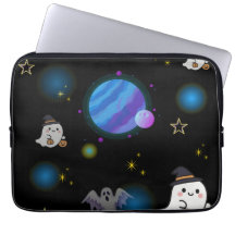 Cute Space Galaxy Doodle Laptop Sleeve
