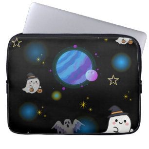 Cute Space Galaxy Doodle Laptop Sleeve
