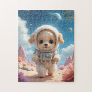 Cute Space Puppy Puzzle