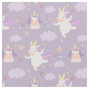 Cute Space Unicorns Fabric