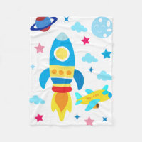 Cute Spacecraft Rocket Ships Pattern