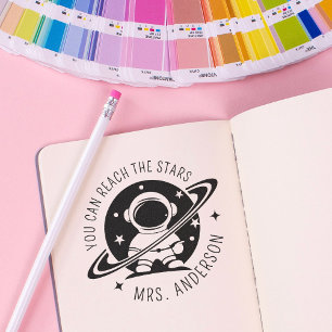 Cute SpaceYou Can Reach The Stars Teacher Self-inking Stamp