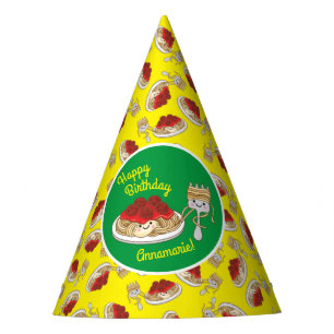 Cute Spaghetti Kids Birthday Party Kawaii Party Hat