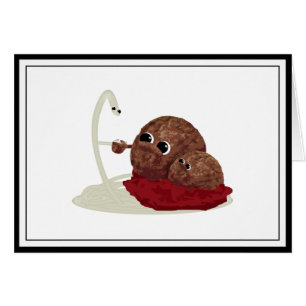 Cute Spaghetti Meeting Meatballs