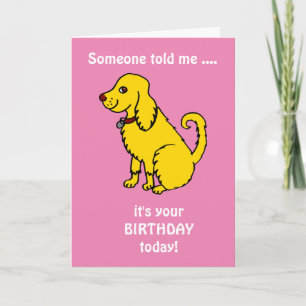 Cute Spaniel Birthday Card
