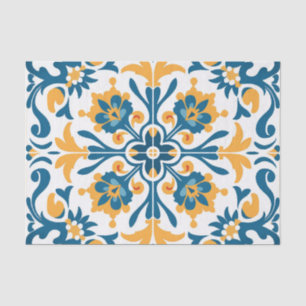 Cute Spanish tile pattern decoupage Tissue Paper