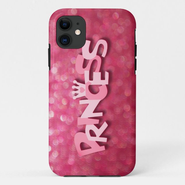 Cute Sparkly Pink Princess Bokeh Case-Mate iPhone Case (Back)