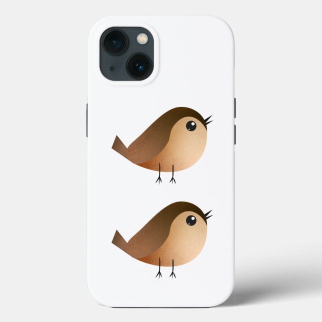Cute Sparrow Bird Cartoon  Case-Mate iPhone Case (Back)
