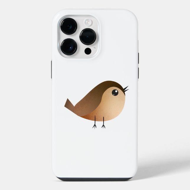 Cute Sparrow Bird Cartoon iPhone Case (Back)