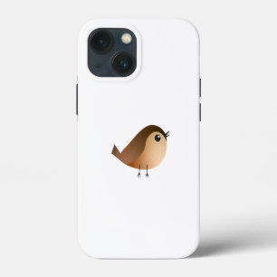 Cute Sparrow Bird Cartoon iPhone 13 Mini Case