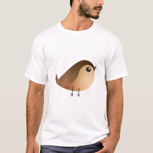 Cute Sparrow Bird Cartoon T-Shirt