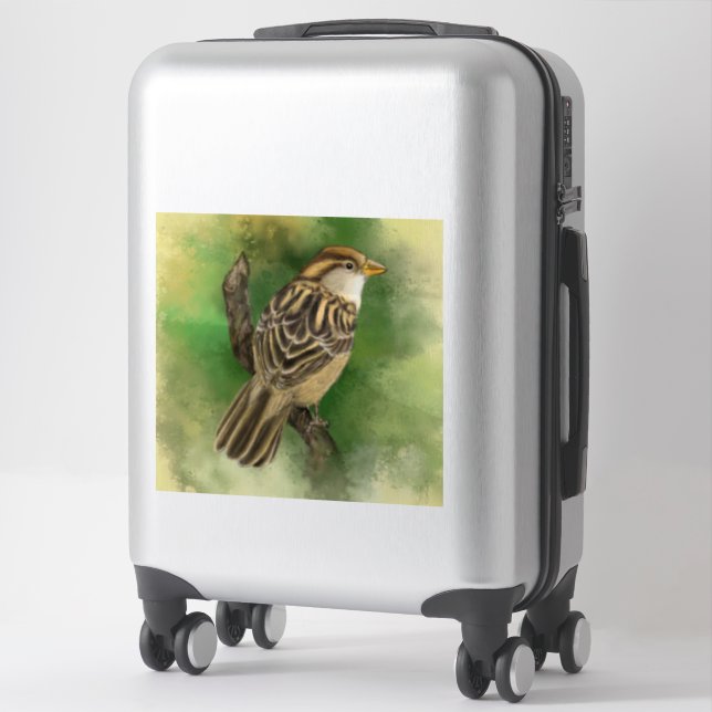 Cute Sparrow Sticker (Suitcase)