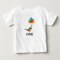 Cute Sparrow with Balloons Birthday | Personalise
