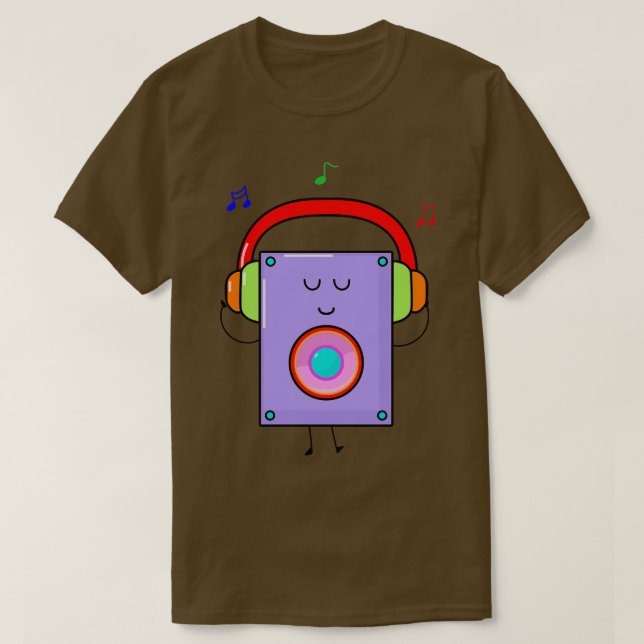 Cute Speaker  T-Shirt (Design Front)