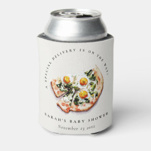 Cute Special Delivery Pizza Baby Shower Party Can Cooler
