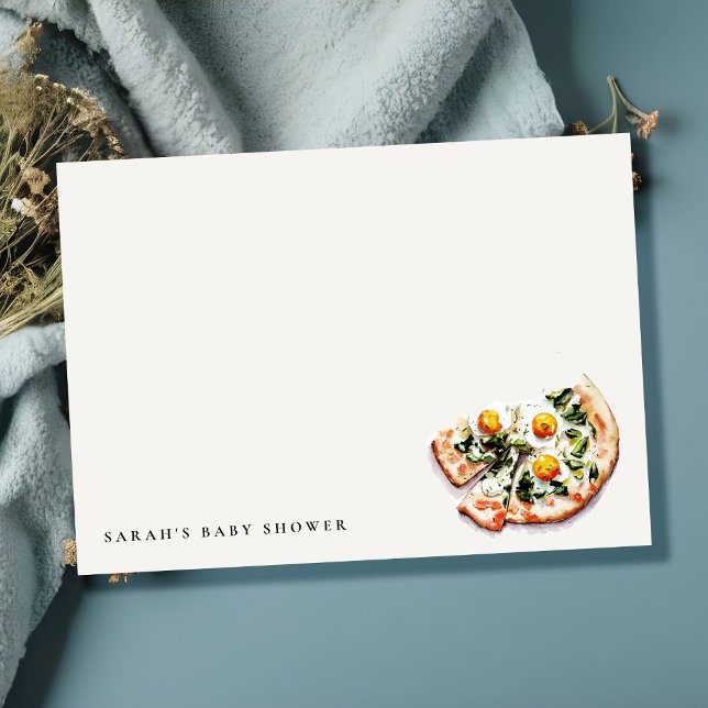 Cute Special Delivery Pizza Baby Shower Party Card (Creator Uploaded)