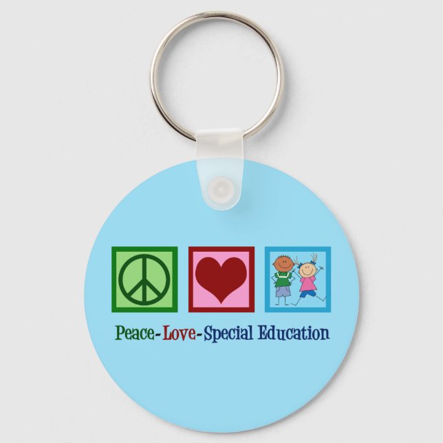 Cute Special Education Teacher Key Ring (Front)