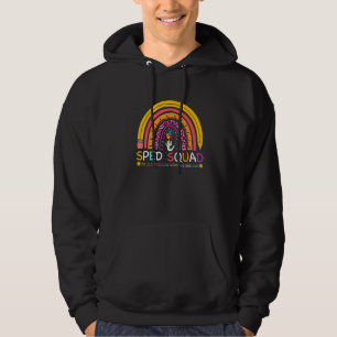 Cute Special Education Teacher Speed Squad Leopard Hoodie