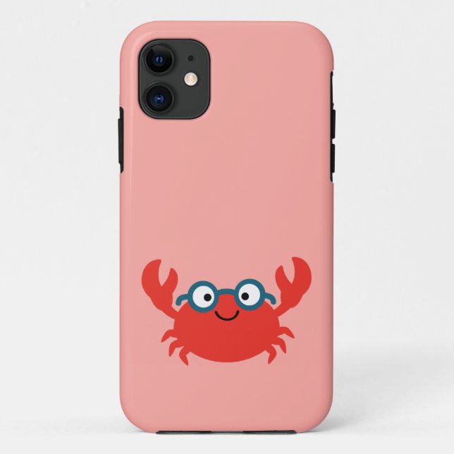 Cute Specky Crab Illustration Case-Mate iPhone Case (Back)