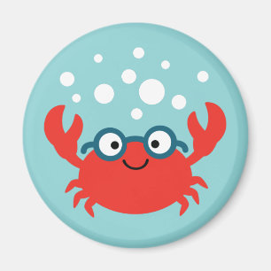 Cute Specky Crab Illustration Magnet