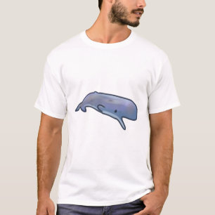 Cute sperm whale Delight � Cute Animal Art T-Shirt