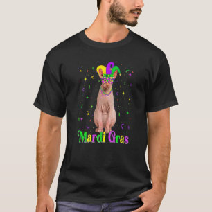 Cute Sphynx Cat Funny Animals Lover Mardi Gras Car T-Shirt