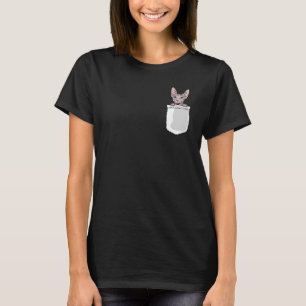 Cute Sphynx Cat In Pocket Hairless Cat Lover Pet S T-Shirt