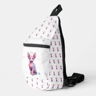 Cute Sphynx Cats Love Hearts Back to School Bag