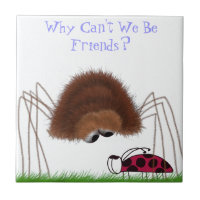 Cute Spider And Ladybug Illustration